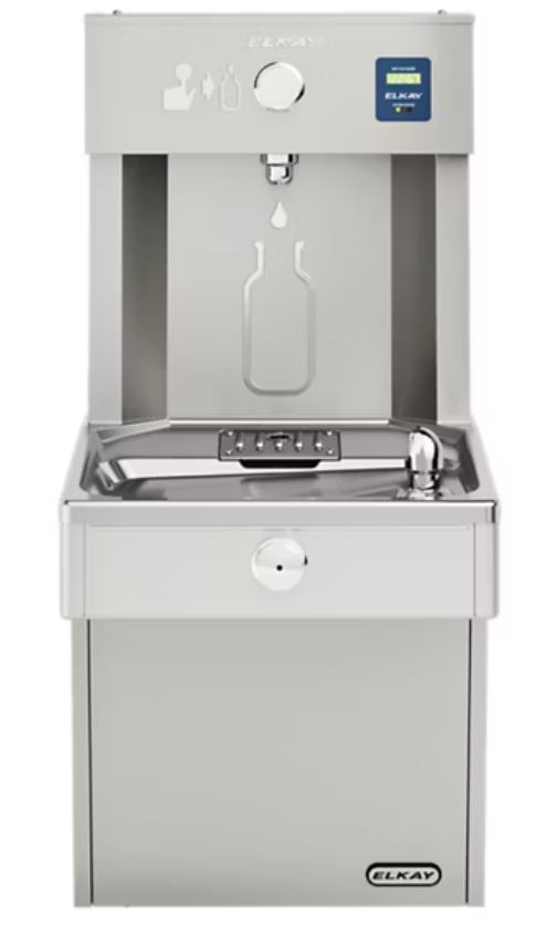 AquaGo 2002 Elkay LVRC8WS2K Vandal Resistant Refill Station & Drinking Fountain