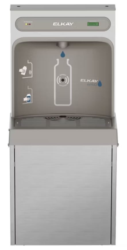 AquaGo 2005 EzH2O® Refrigerated Surface Mount Bottle Filling Station Filtered 8GPH Stainless Steel