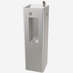 AquaGo 1042- MURDOCK ECO Outdoor Pedestal Drinking Fountain &amp; Bottle Filler-Push Button
